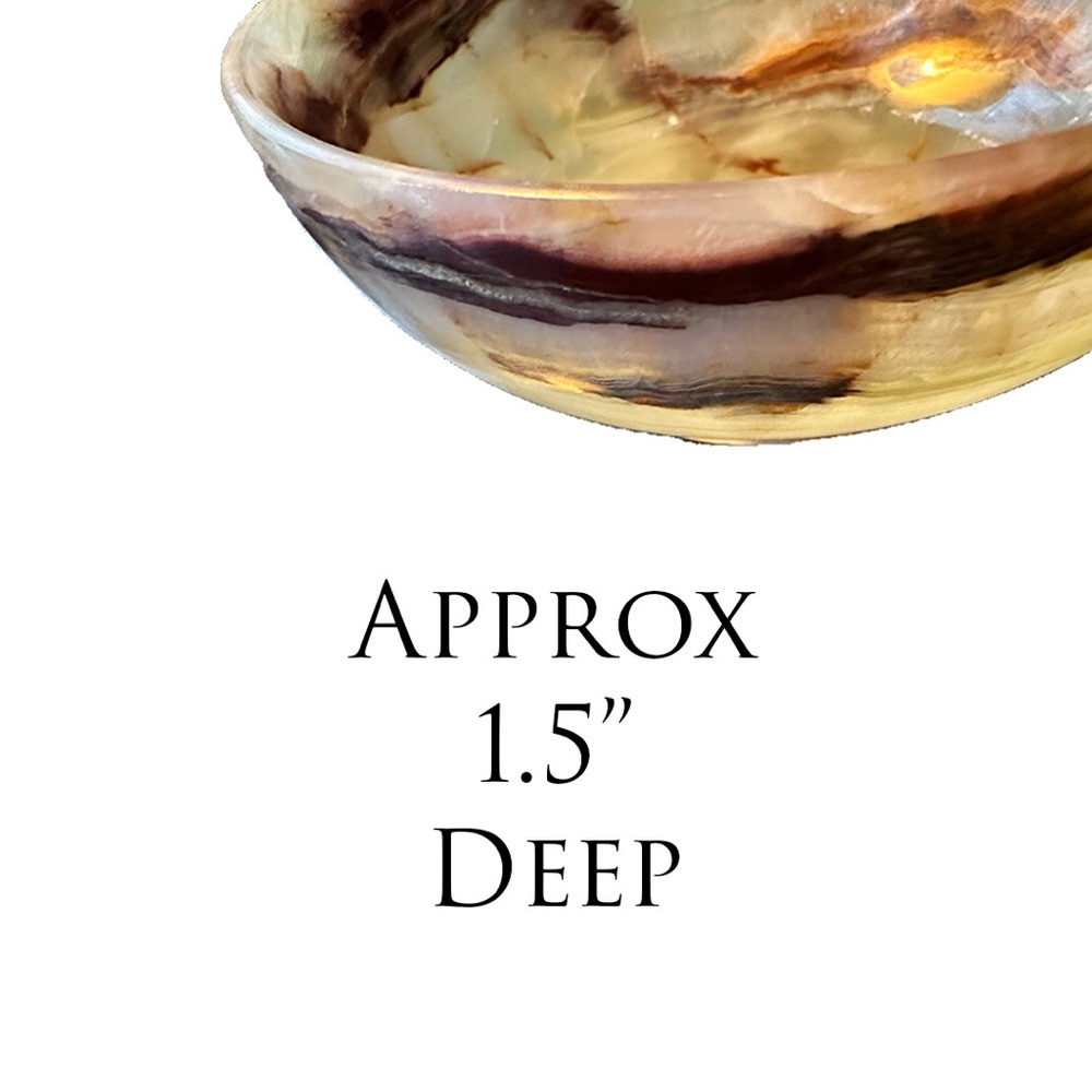 Green Onyx Crystal Bowl • Attracts Positive Energy & Repel Negativity - Picture 5 of 9